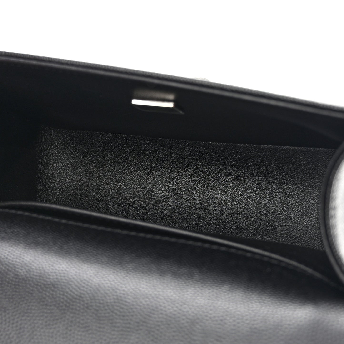 Caviar Quilted Small Boy Flap Black