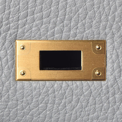 Hermes Taurillon Clemence Horseshoe Kelly Retourne 28 Bleu Glacier Bleu Electrique 23 of 34