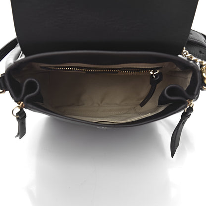 Chloe Suede Calfskin Small Faye Backpack Black 5 of 11