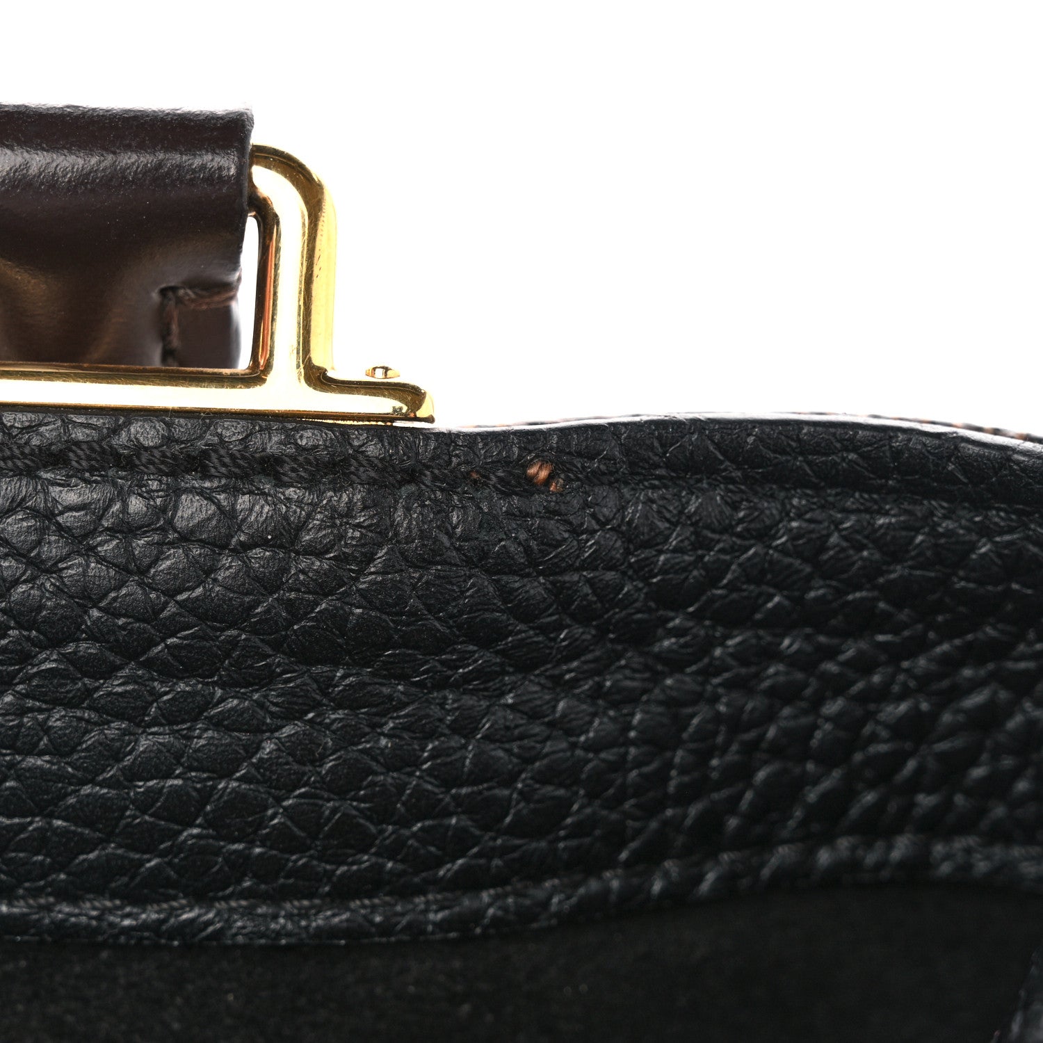 Louis Vuitton Damier Ebene Cuir Taurillon Brittany Black 12 of 19