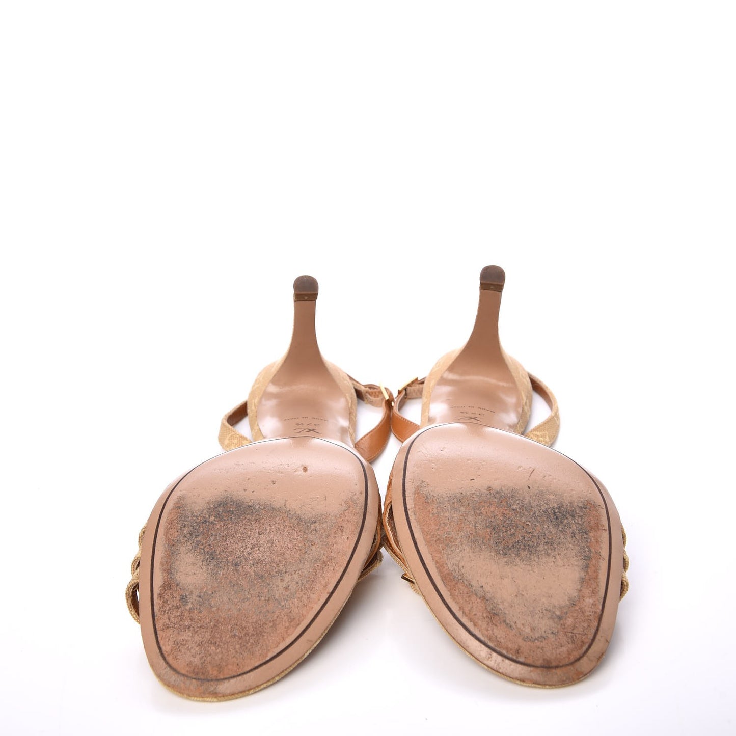 Mini Lin Slingback Sandals 37.5 Camel