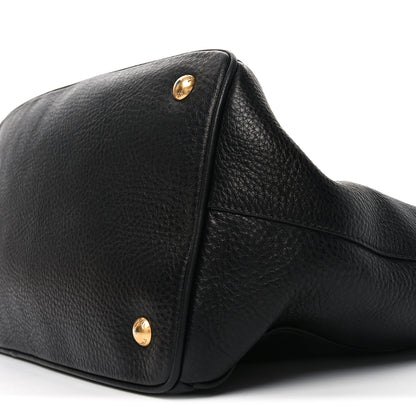 Prada Vitello Daino Tote Black 9 of 9