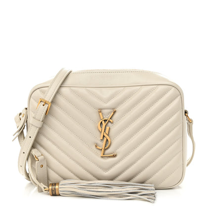 Saint Laurent Calfskin Matelasse Monogram Lou Camera Bag Crema Soft 1 of 11