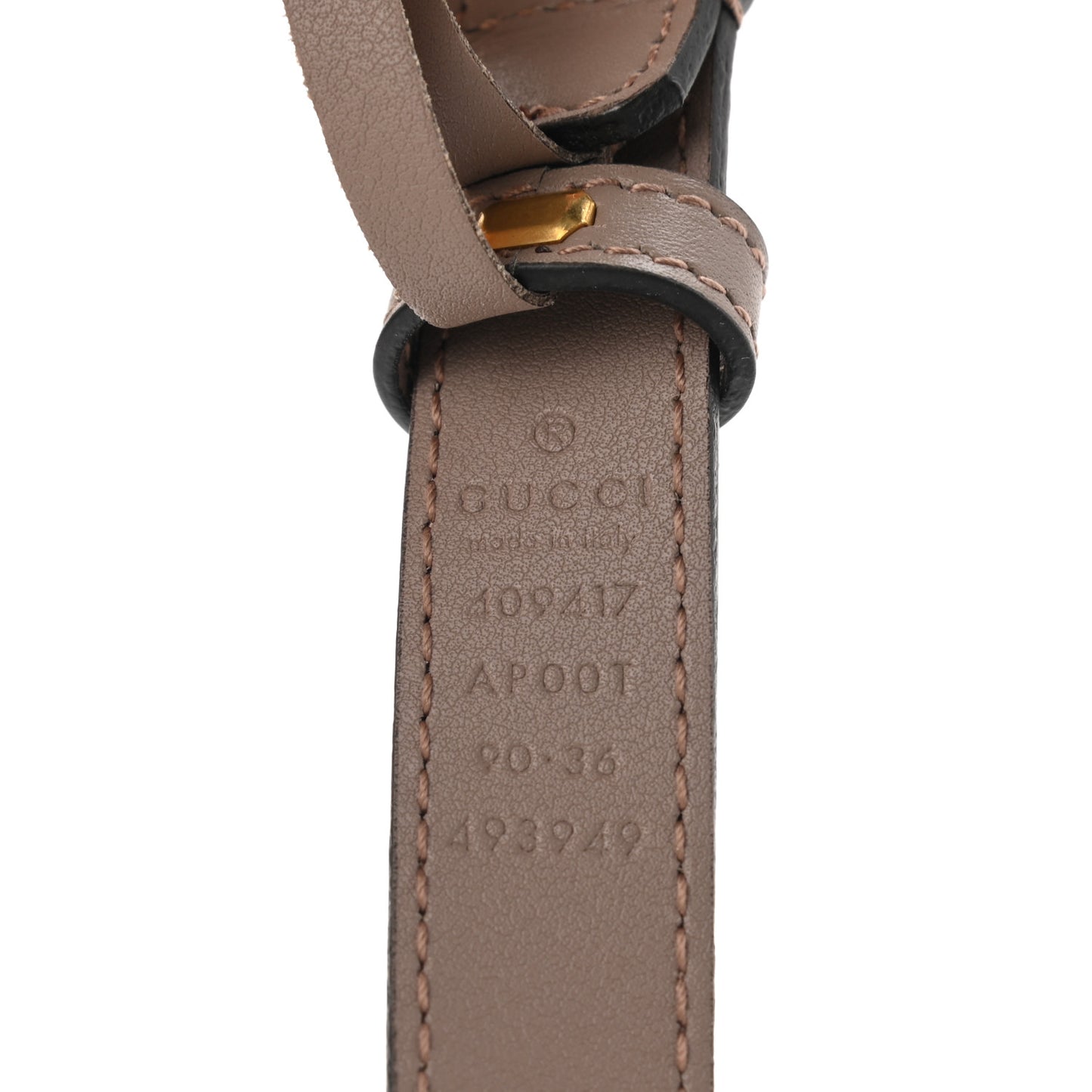 Calfskin Double G 20mm Belt 90 36 Porcelain Rose