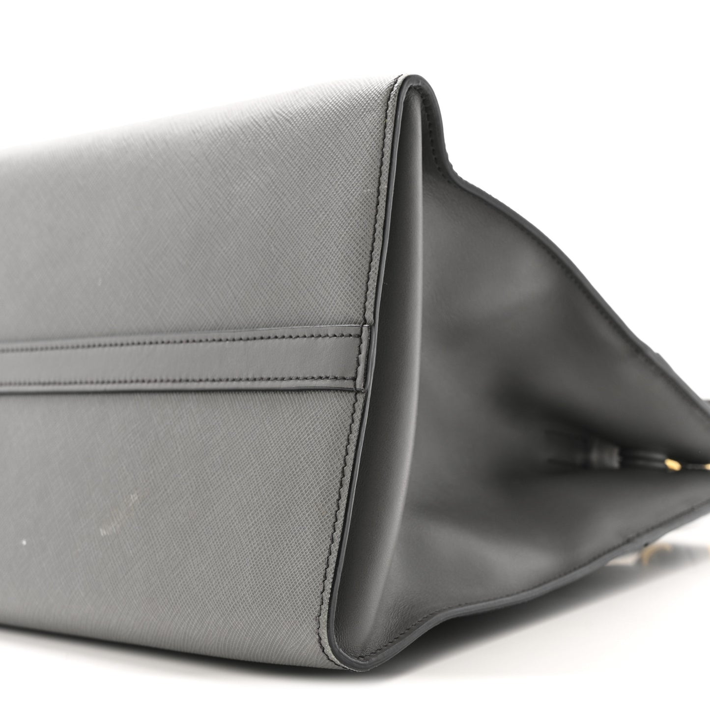 Saffiano City Calfskin Medium Esplanade Tote Mercurio