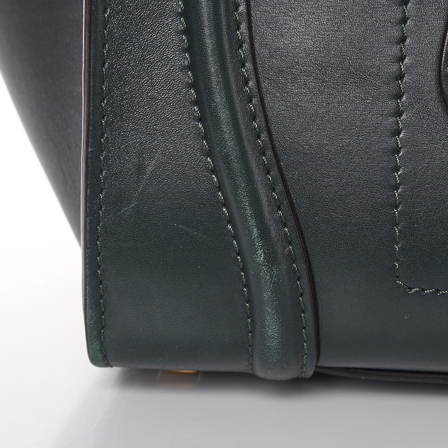 Smooth Calfskin Mini Luggage Emerald