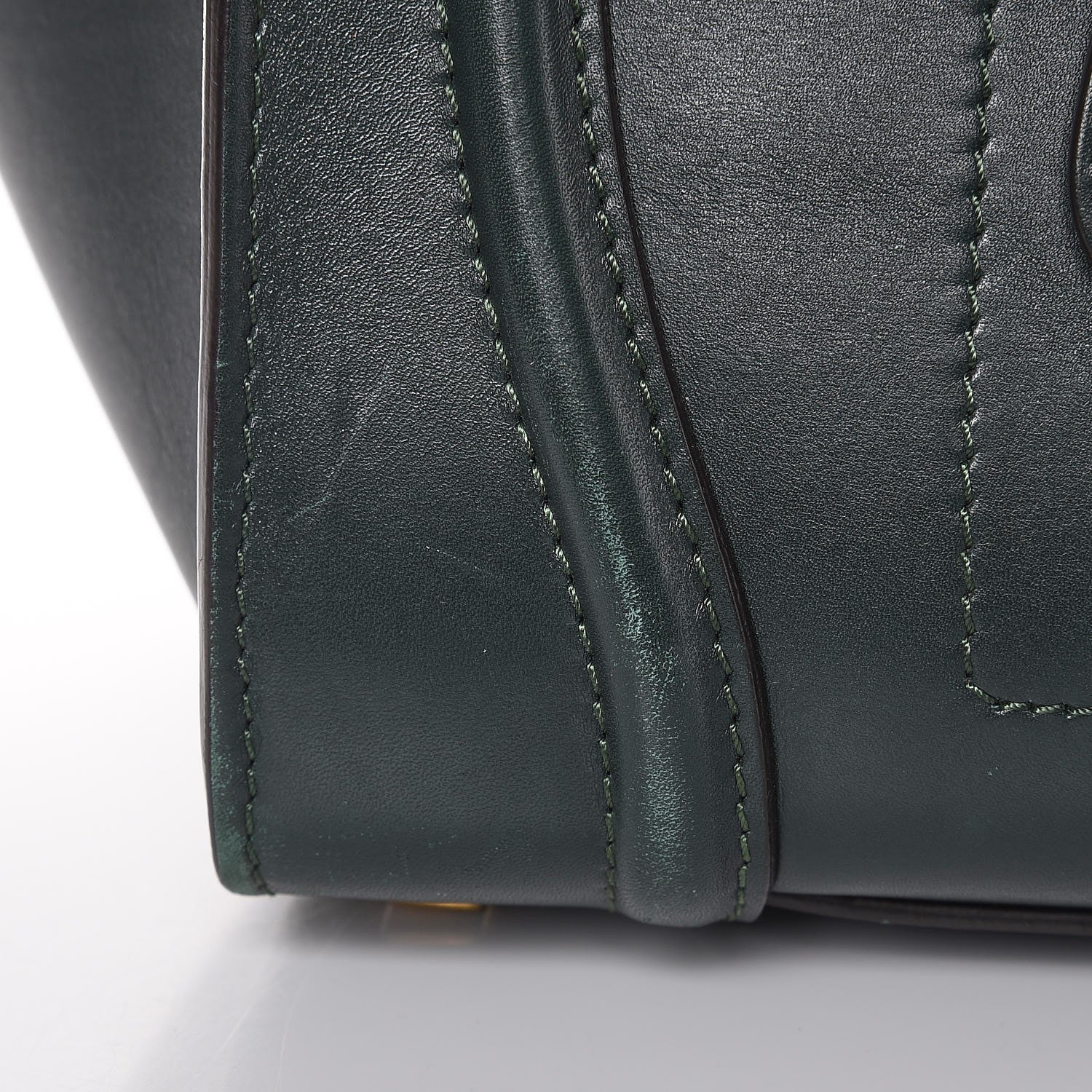 Celine Smooth Calfskin Mini Luggage Emerald 11 of 24