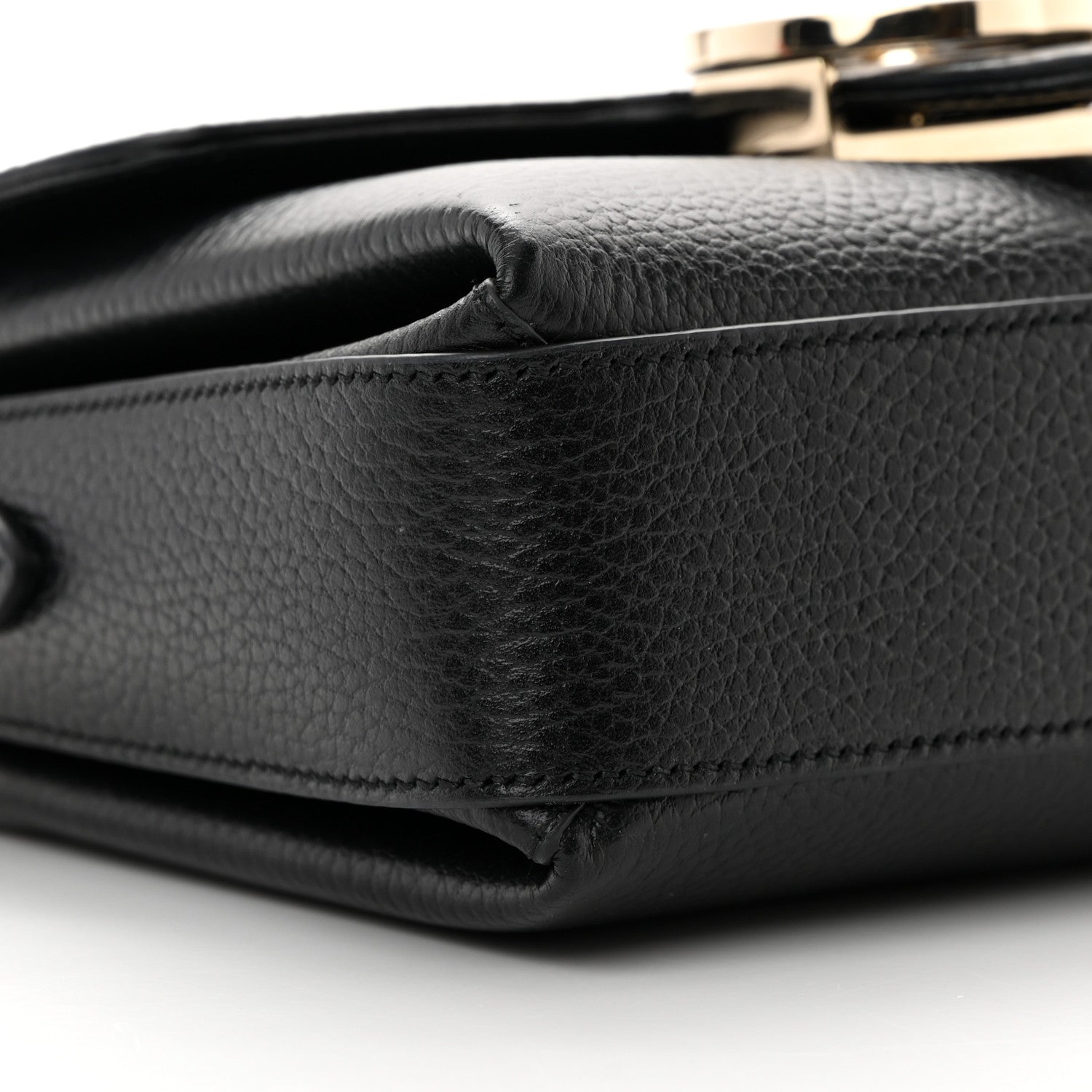 Gucci Dollar Calfskin Interlocking G Crossbody Bag Black 9 of 11