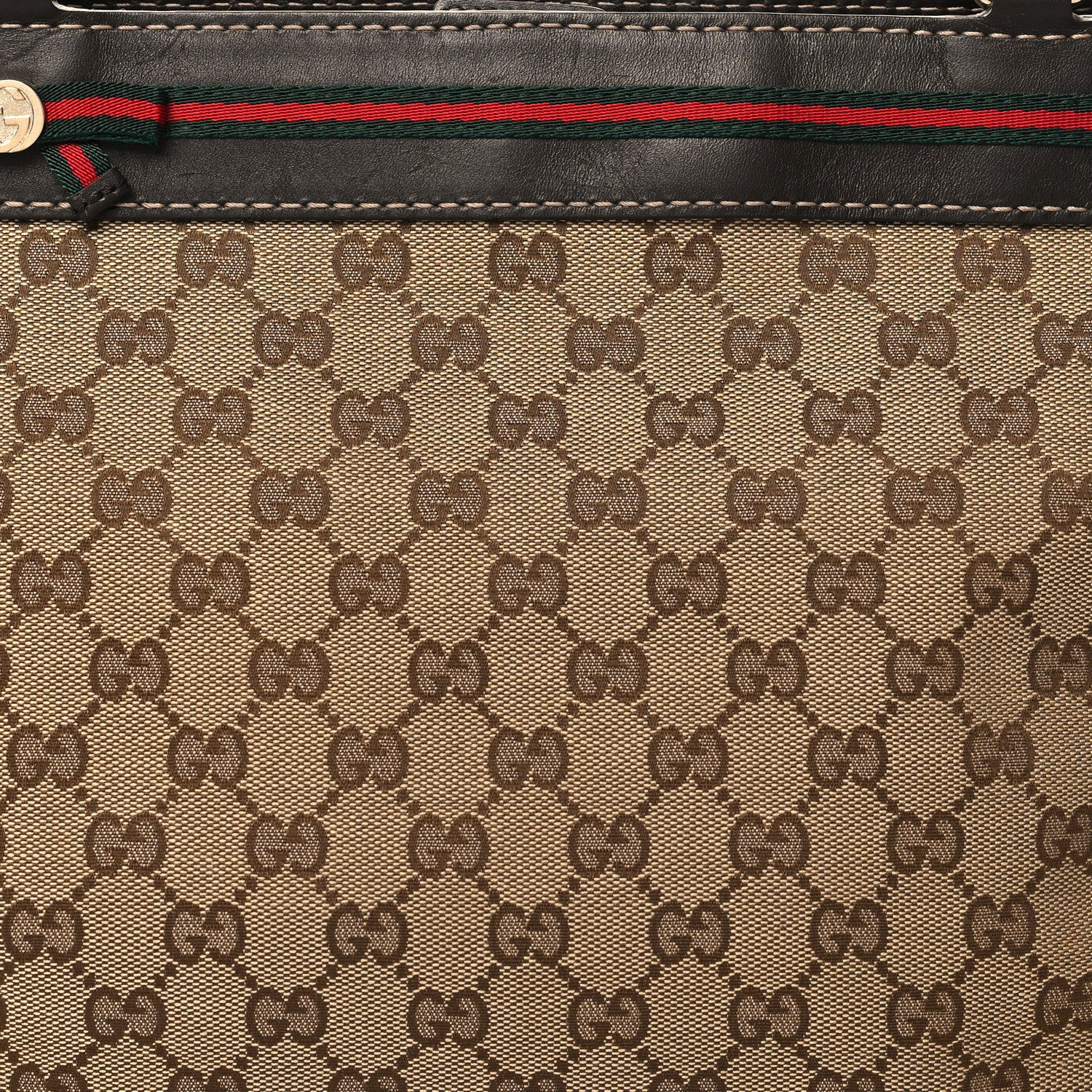 Gucci Monogram Web Medium Mayfair Tote Dark Brown 8 of 11