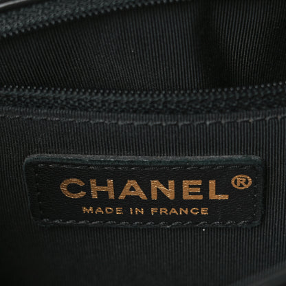 Chanel Calfskin Quilted New Medium Boy Top Handle Flap Black 5 of 10