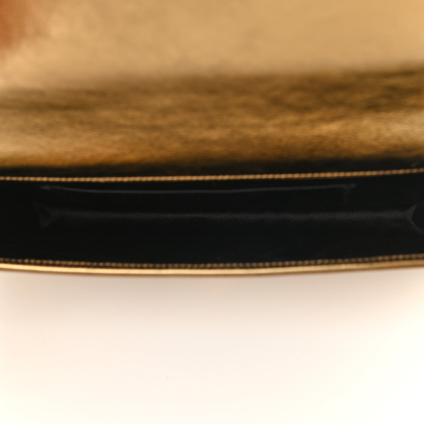Metallic Calfskin Monogram Large Belle De Jour Clutch Gold