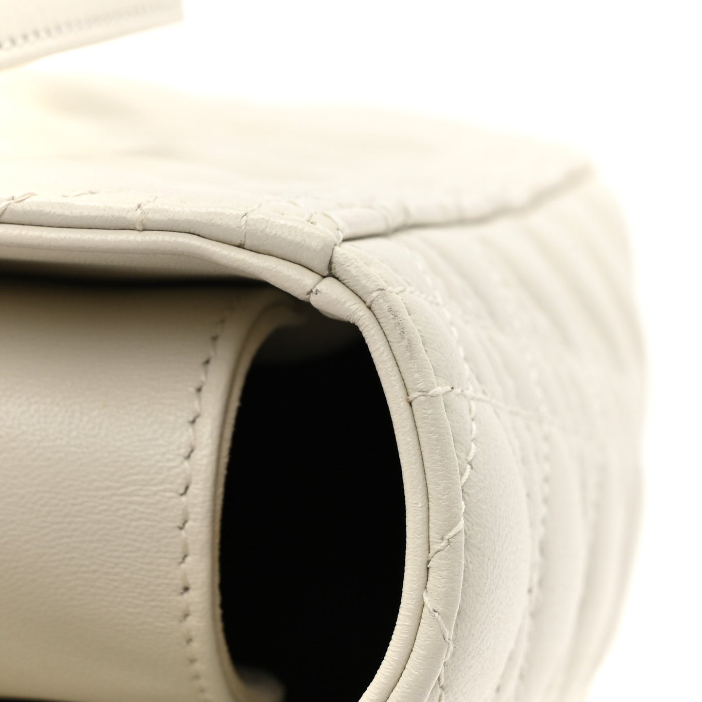 Lambskin Cannage Large Lady Dior White