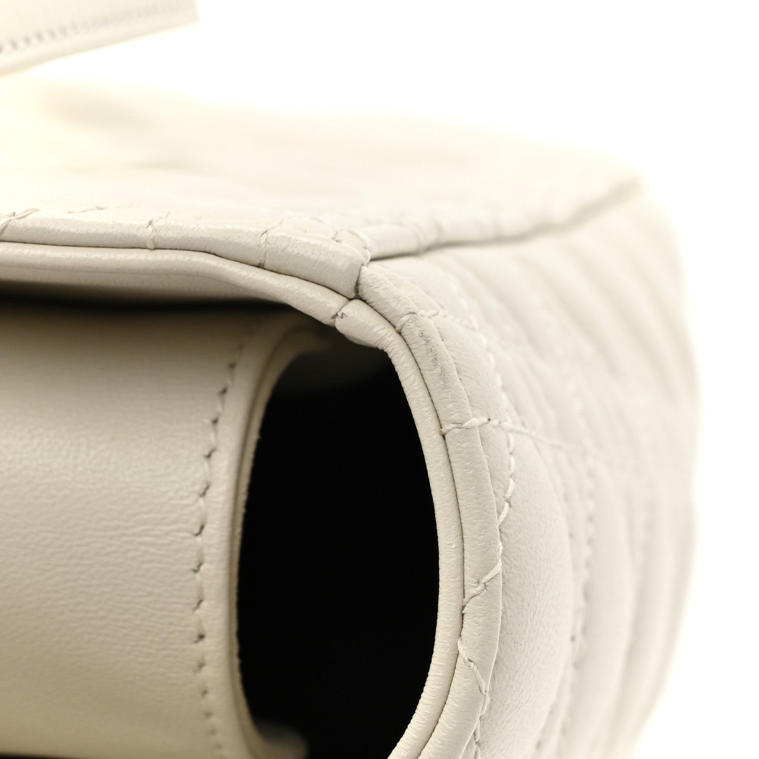 Christian Dior Lambskin Cannage Large Lady Dior White 12 of 13