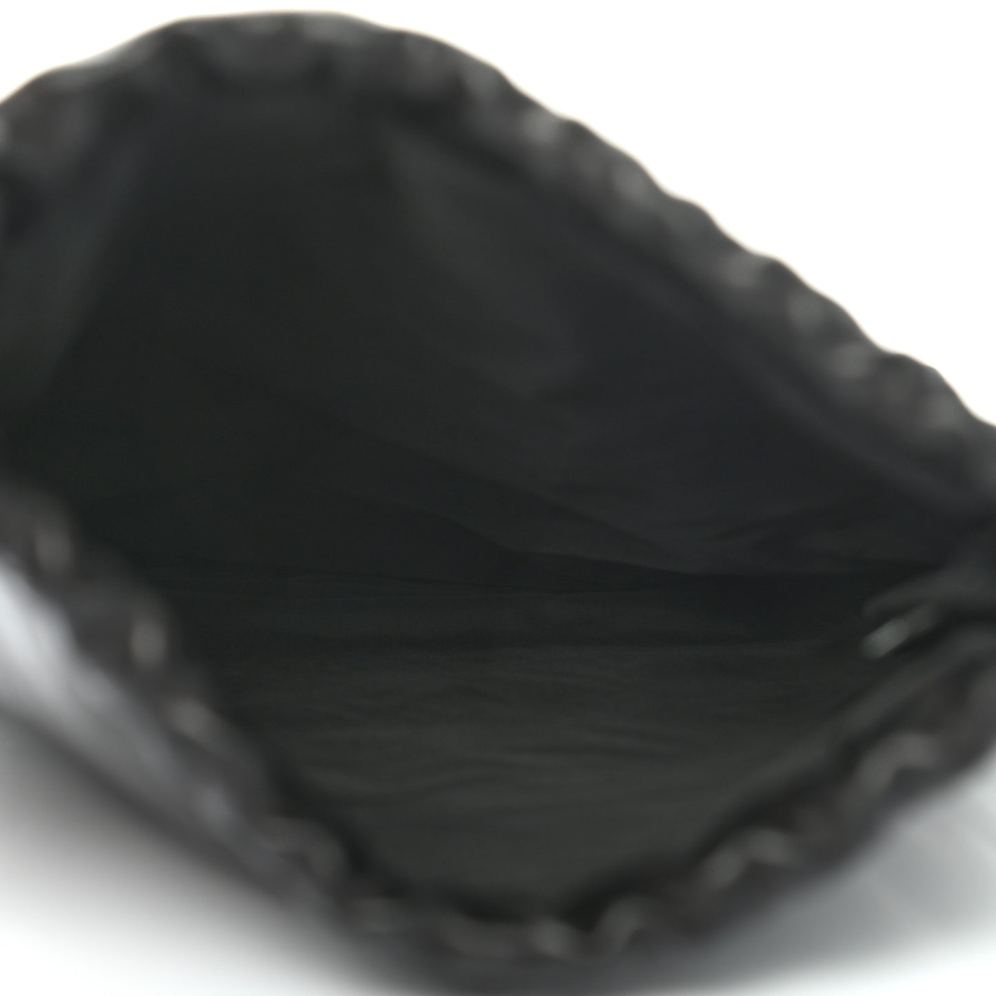 Lambskin Crystal Rhinestone Ryan Dustbag Pouch Black