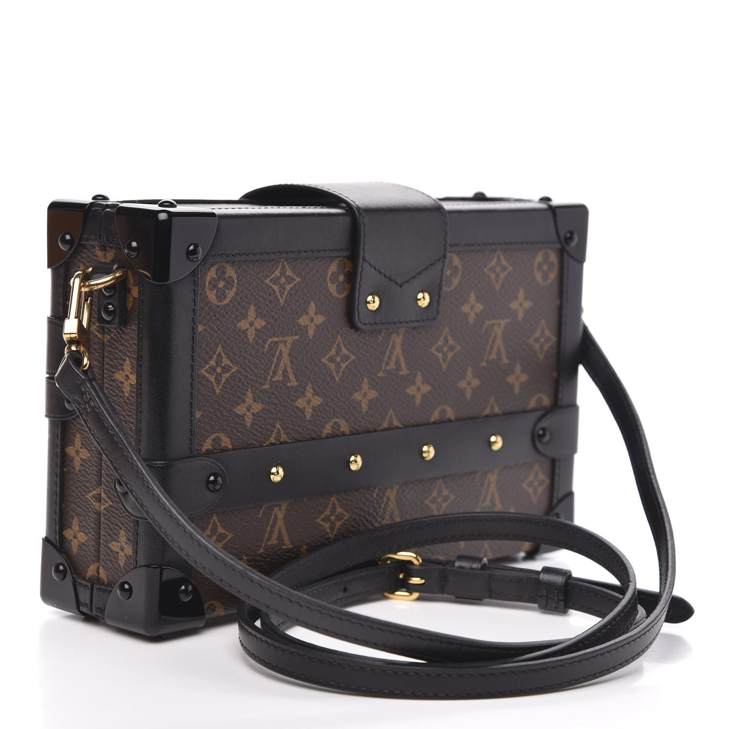 Louis Vuitton Monogram Petite Malle Black 3 of 12