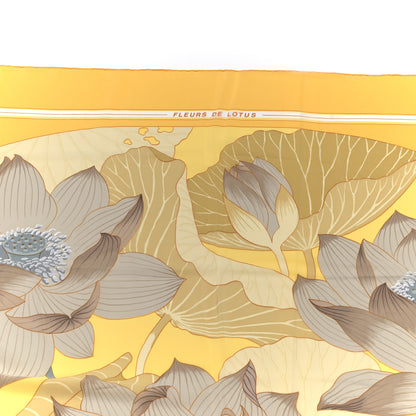 Hermes Silk Fleurs de Lotus Scarf 140 3 of 5