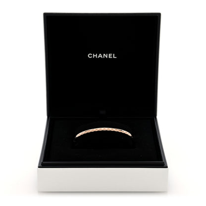 Chanel 18K Beige Gold Mini Coco Crush Bangle Bracelet L 4 of 4