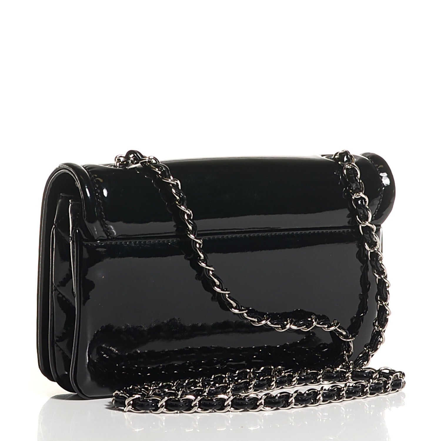 Chanel Vinyl Small Lipstick Flap Black 3 of 7