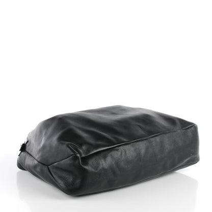 Gucci Calfskin Large Horsebit Chain Hobo Black 4 of 7