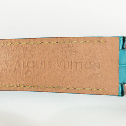 Louis Vuitton Stainless Steel Alligator 39mm Tambour Quartz Watch 8 of 8