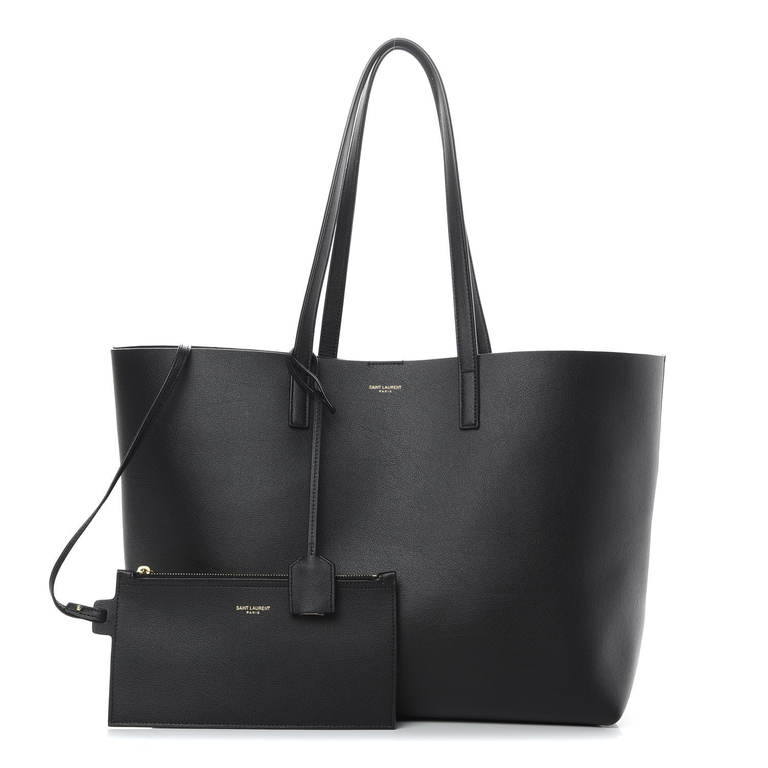 Saint Laurent Calfskin Large Shopping Tote Black 1 of 11