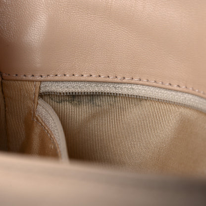Chanel Lambskin Quilted CC Chocolate Bar Flap Beige 10 of 13