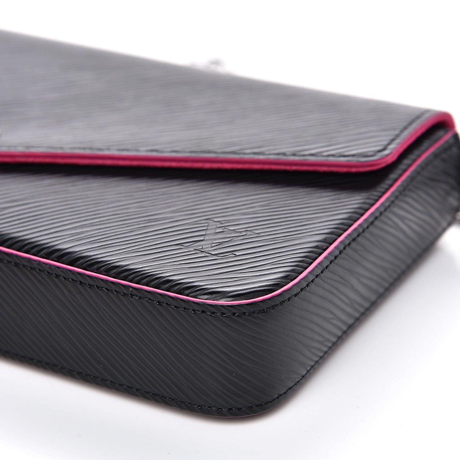 Louis Vuitton Epi Pochette Felicie Black Hot Pink 11 of 12
