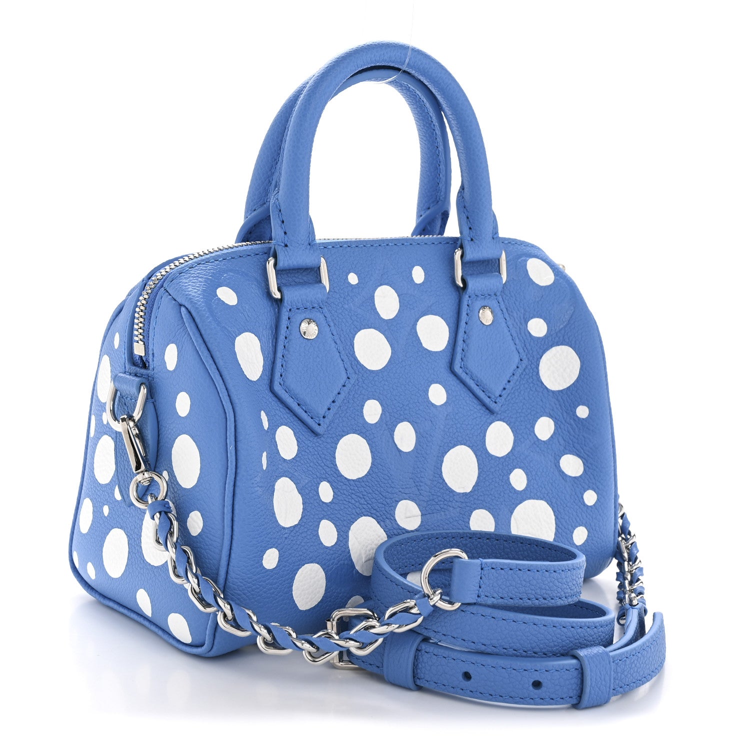 Louis Vuitton LV X YK Empreinte Speedy Bandouliere 20 Blue White 3 of 11