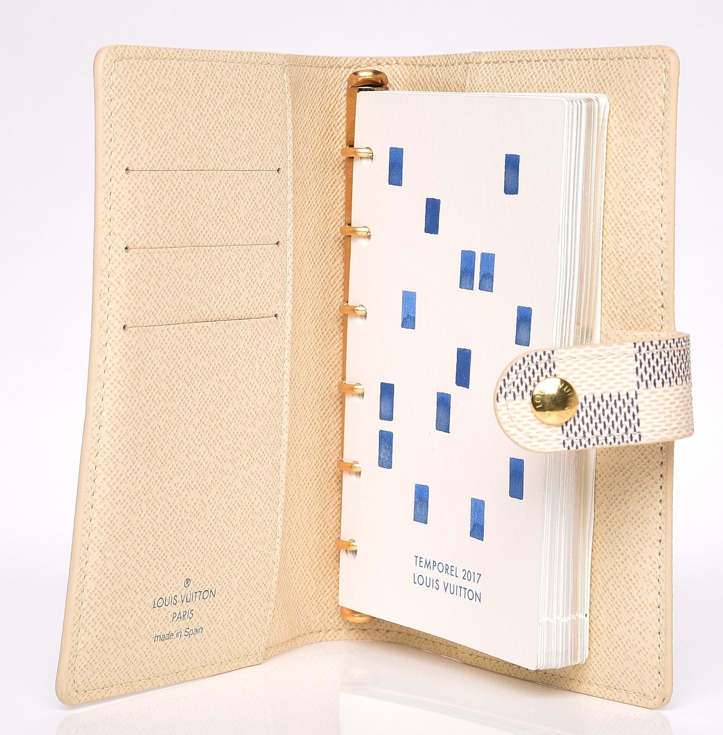Damier Azur Small Ring Agenda Cover