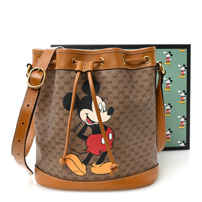 Gucci X DISNEY Mini Vintage GG Supreme Monogram Bucket Bag Beige Vintage Sun Oil 11 of 11
