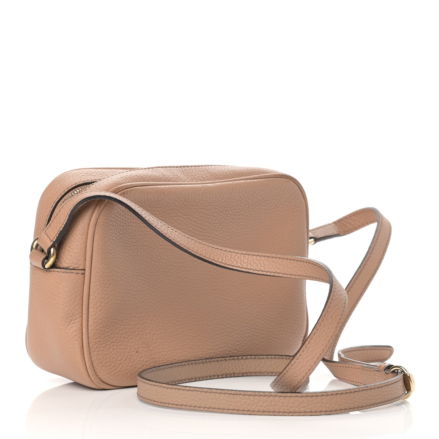 Gucci Pebbled Calfskin Small Soho Disco Bag Camelia 3 of 17