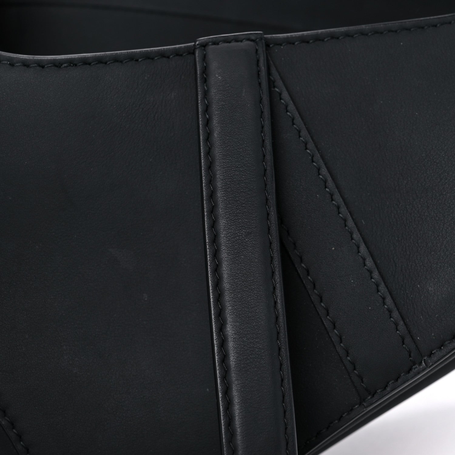 Christian Dior Ultra Matte Calfskin Mini Saddle Bag Black 10 of 12