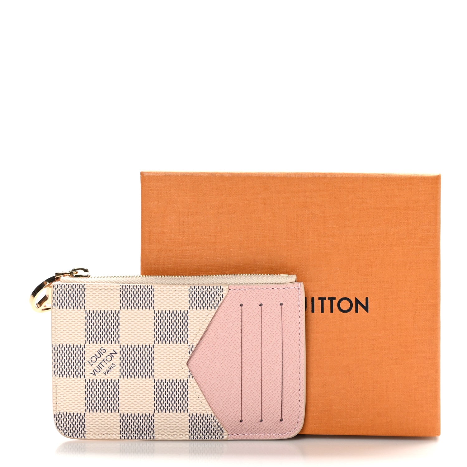 Louis Vuitton Damier Azur Zipped Romy Card Holder  Rose Ballerine 8 of 8