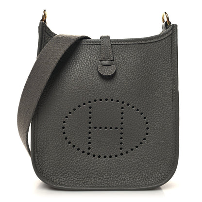 Hermes Taurillon Clemence Evelyne TPM Gris Meyer 1 of 11