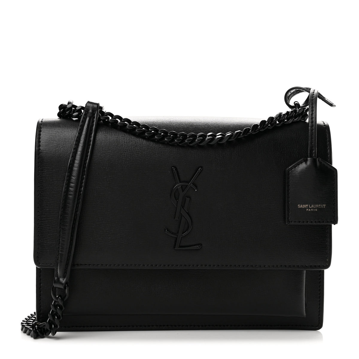 Calfskin Medium Monogram Monochrome Sunset Black