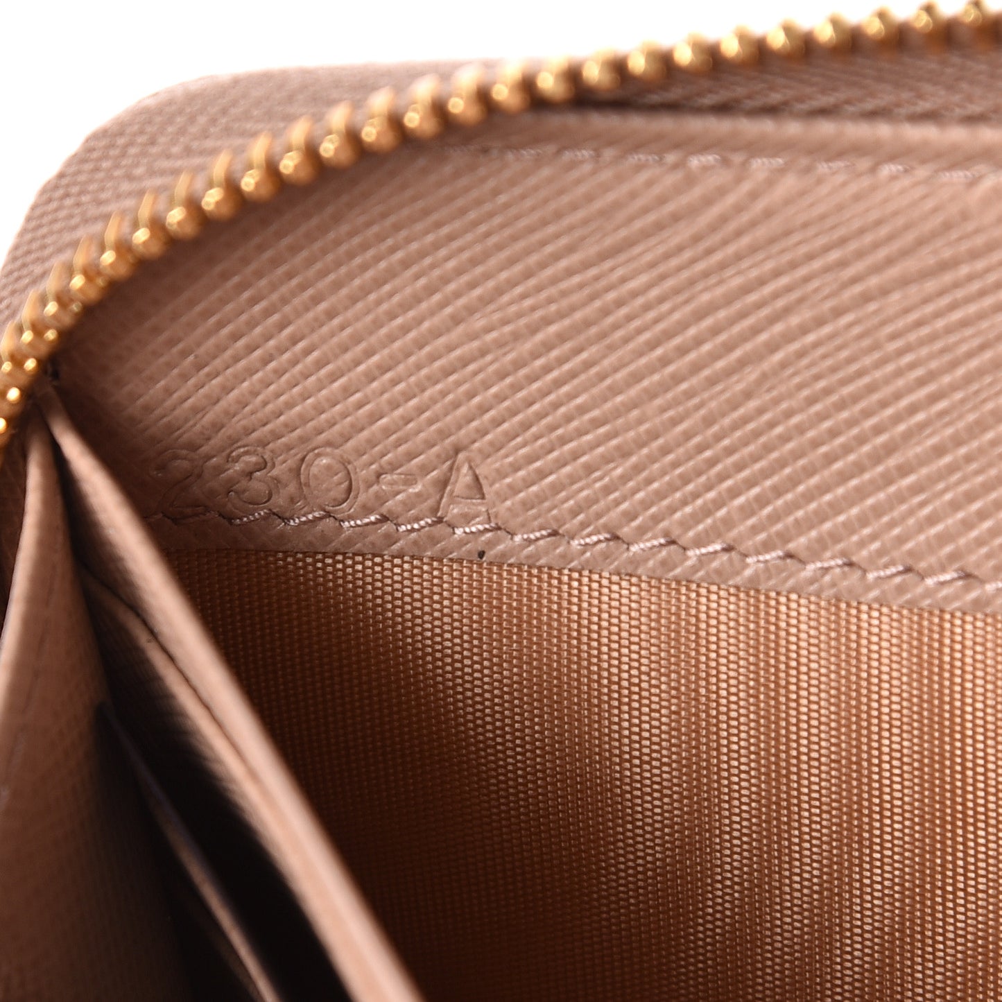 Saffiano Metal Zip Around Wallet Cipria