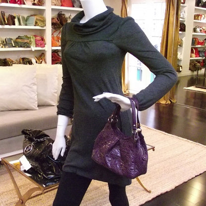 FASHIONPHILE COACHPatentEmbossedGramercyPurple22458 2 of 8