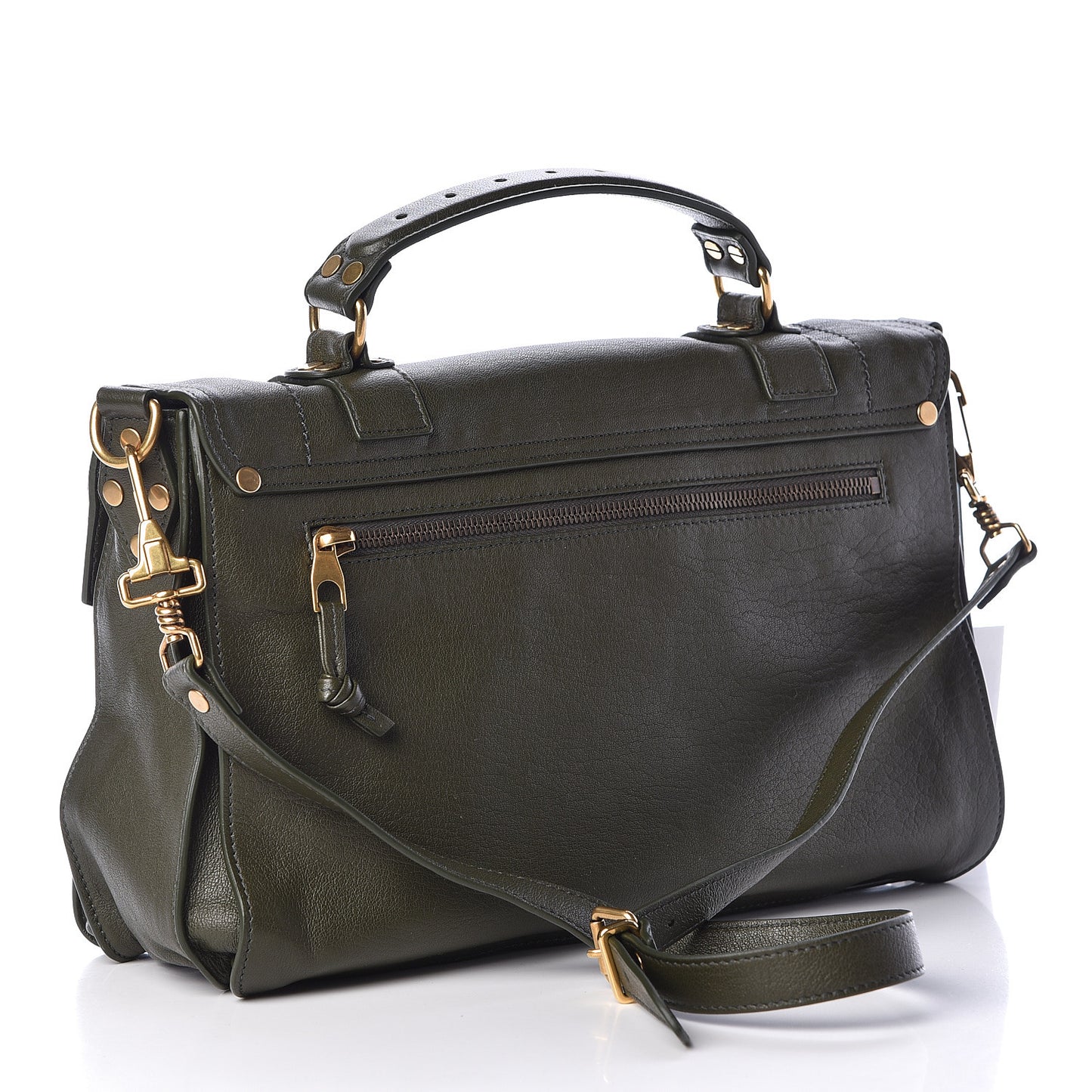 Lambskin Medium PS1 Satchel Military