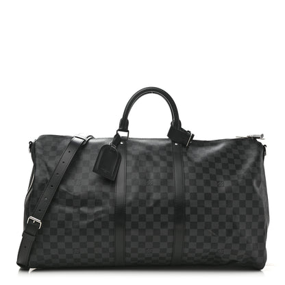 Louis Vuitton Damier Graphite Keepall Bandouliere 55 1 of 9