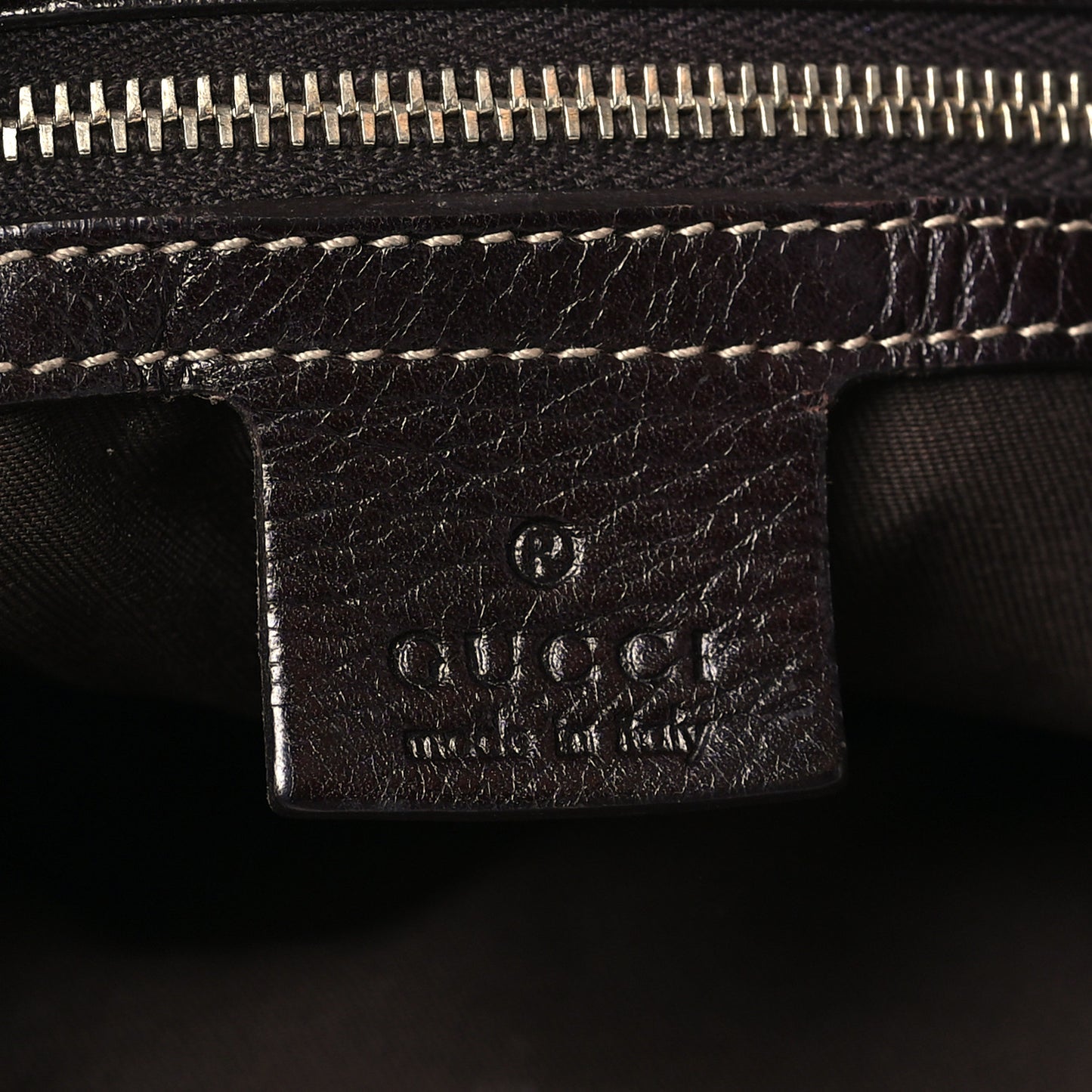 Calfskin Medium Britt Tote Dark Brown