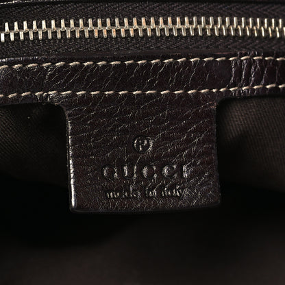 Gucci Calfskin Medium Britt Tote Dark Brown 6 of 12