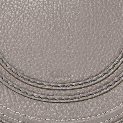 Chloe Grained Calfskin Small Marcie Saddle Bag Cashmere Grey 8 of 10