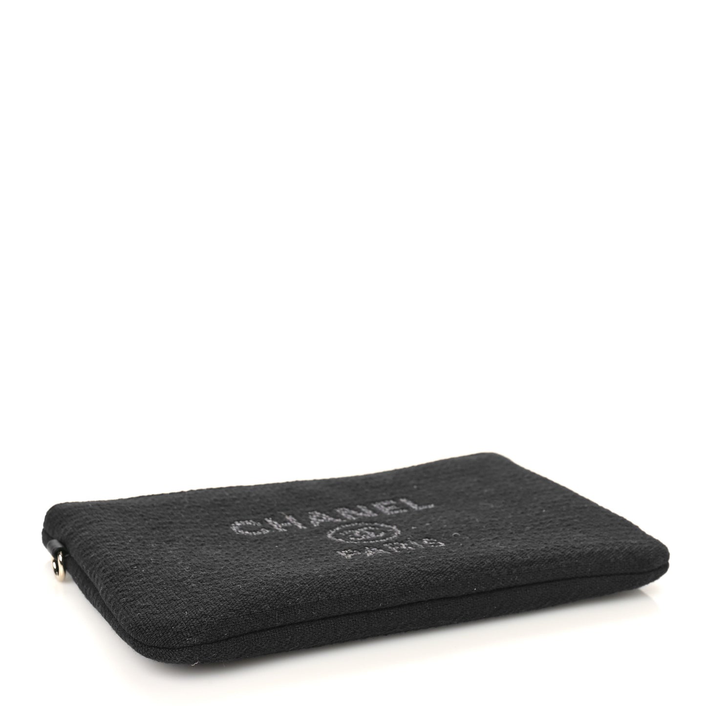 Mixed Fibers Small Deauville Pouch Black