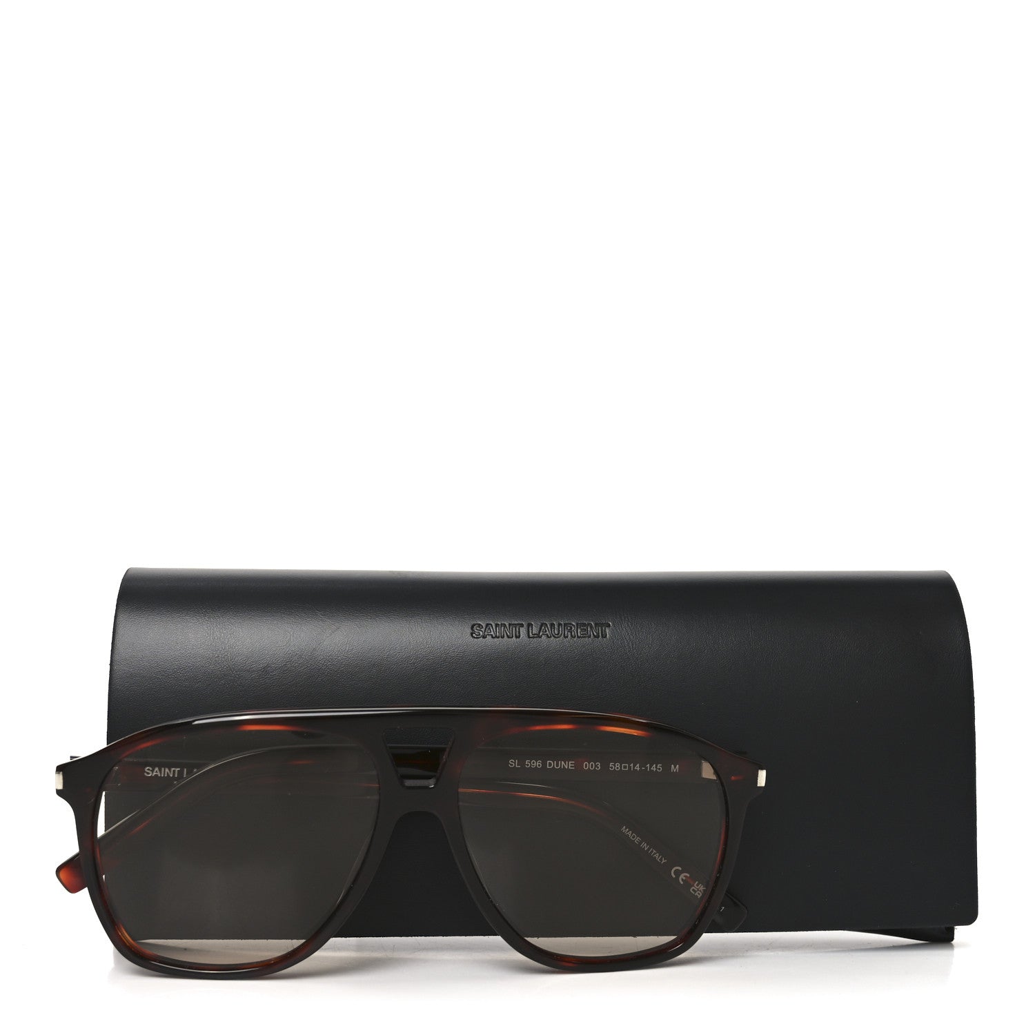 Saint Laurent Acetate SL 596 Dune Sunglasses Havana 8 of 8
