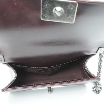 Chanel Goatskin Quilted Small Boy Handle Flap Burgundy 5 of 7