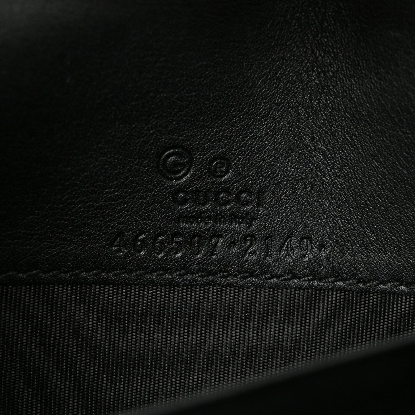 Microguccissima Crossbody Wallet Black