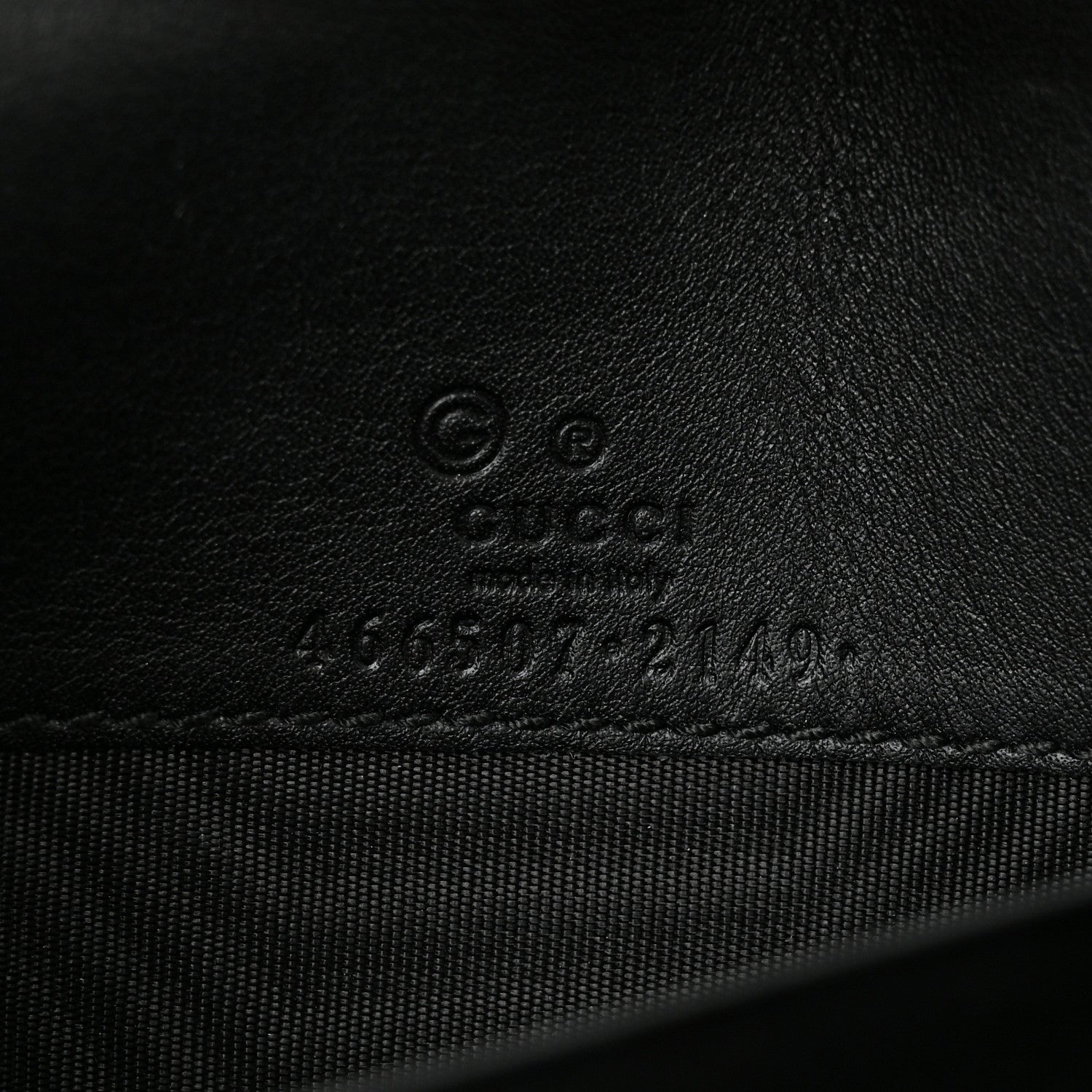 Gucci Microguccissima Crossbody Wallet Black 6 of 10