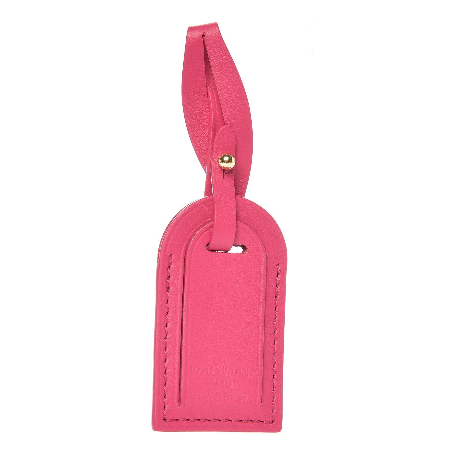 Louis Vuitton Calfskin Lorette Luggage Tag Hot Pink 1 of 2