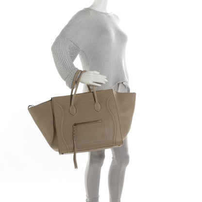 Celine Supple Calfskin Large Phantom Luggage Dune 2 of 7