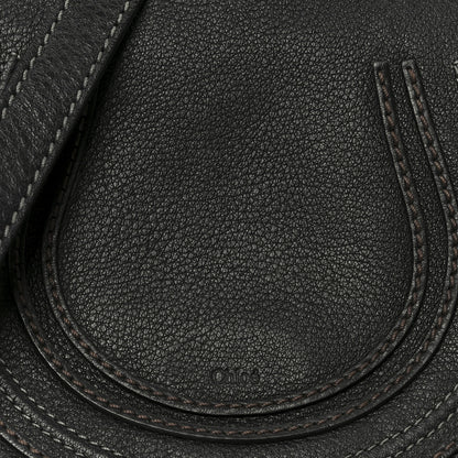 Chloe Calfskin Mini Marcie Round Crossbody Bag Black 8 of 10